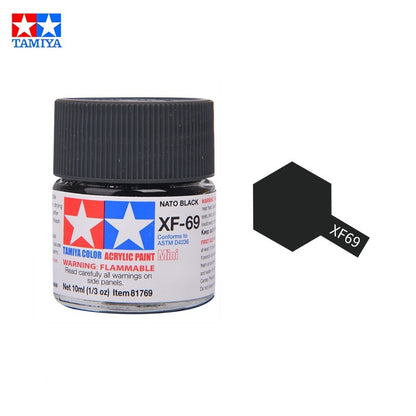 Tamiya Acrylic Paint XF Series – Water-Based Flat Colors XF-1 to XF-90 for Gunpla & Scale Model Kits