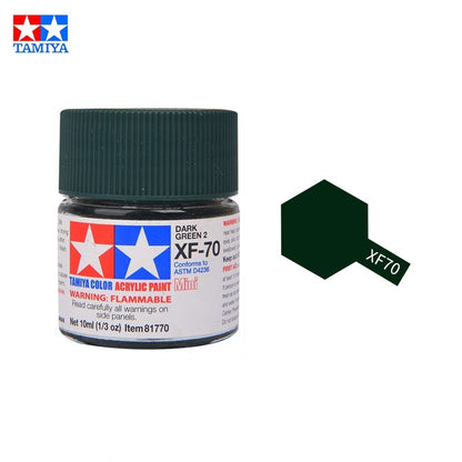 Tamiya Acrylic Paint XF Series – Water-Based Flat Colors XF-1 to XF-90 for Gunpla & Scale Model Kits