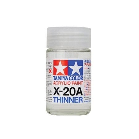 Tamiya X-20A Acrylic Thinner TA81040 – Water-Based Paint Thinner for X/XF Series Model Paints