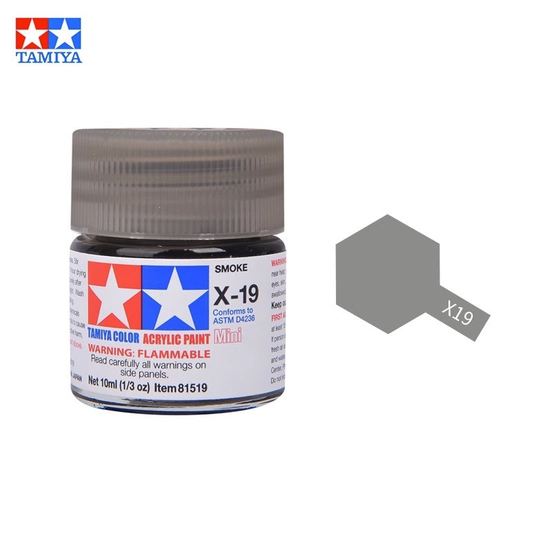 Tamiya Acrylic Paint X Series – Water-Based Gloss Colors X-1 to X-35 for Plastic Models, Gunpla