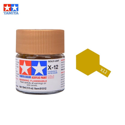 Tamiya Acrylic Paint X Series – Water-Based Gloss Colors X-1 to X-35 for Plastic Models, Gunpla