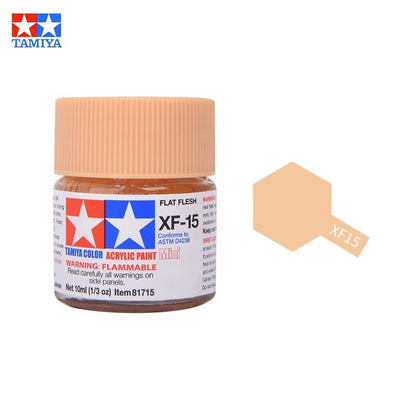 Tamiya Acrylic Paint XF Series – Water-Based Flat Colors XF-1 to XF-90 for Gunpla & Scale Model Kits