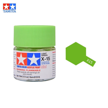 Tamiya Acrylic Paint X Series – Water-Based Gloss Colors X-1 to X-35 for Plastic Models, Gunpla