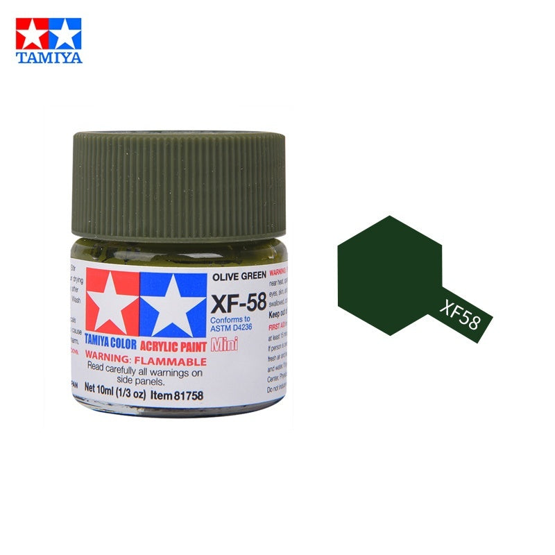 Tamiya Acrylic Paint XF Series – Water-Based Flat Colors XF-1 to XF-90 for Gunpla & Scale Model Kits