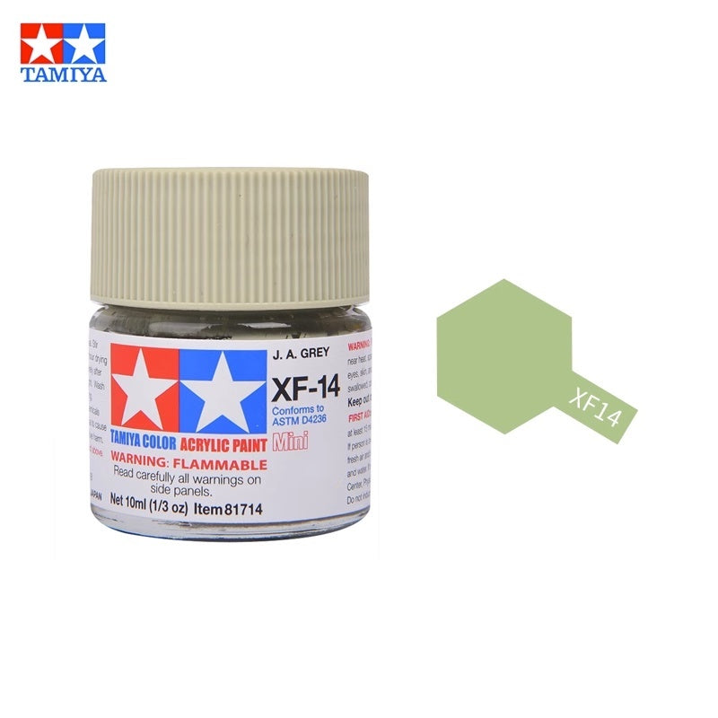 Tamiya Acrylic Paint XF Series – Water-Based Flat Colors XF-1 to XF-90 for Gunpla & Scale Model Kits