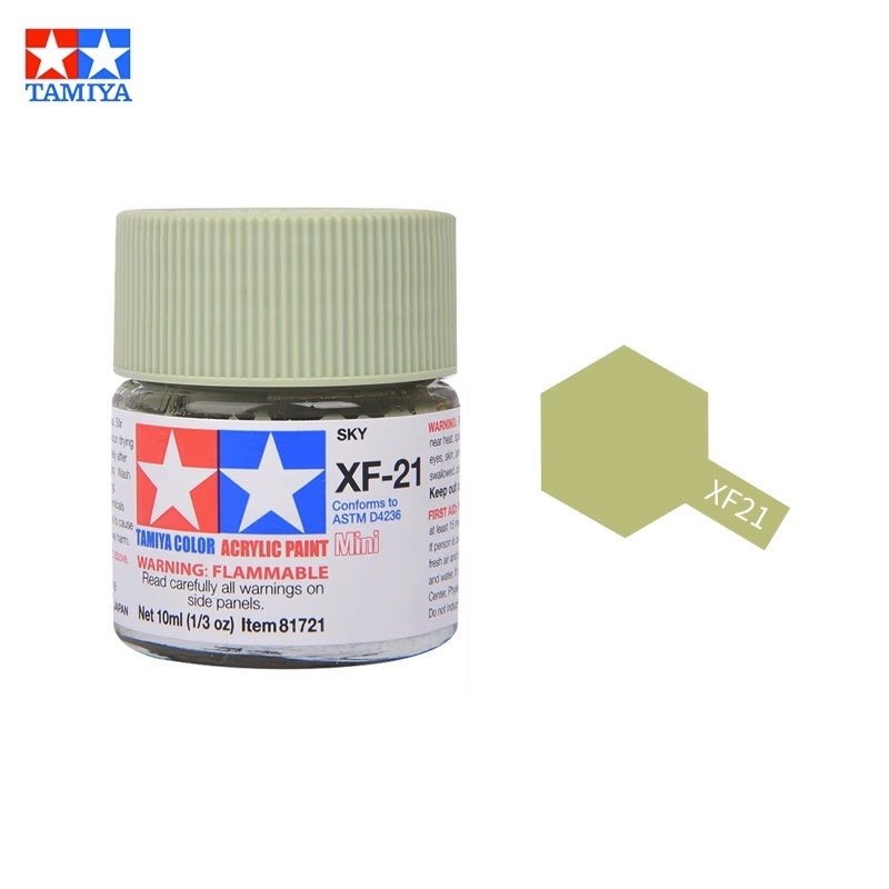 Tamiya Acrylic Paint XF Series – Water-Based Flat Colors XF-1 to XF-90 for Gunpla & Scale Model Kits