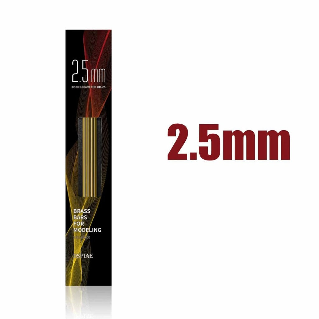 Brass Rods 0.2–3.0mm for Hobby Modification Parts for Gunpla Mecha Miniature Model Kit Doll Figurine