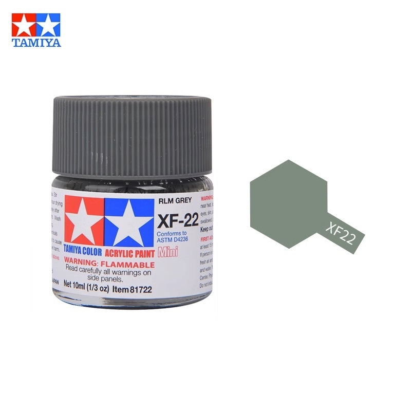 Tamiya Acrylic Paint XF Series – Water-Based Flat Colors XF-1 to XF-90 for Gunpla & Scale Model Kits