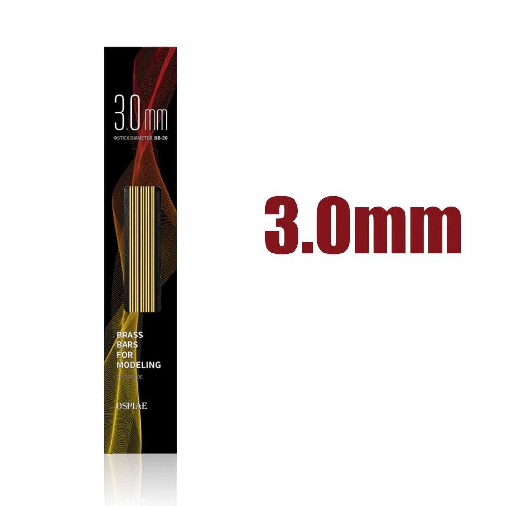 Brass Rods 0.2–3.0mm for Hobby Modification Parts for Gunpla Mecha Miniature Model Kit Doll Figurine