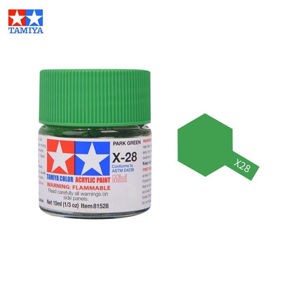 Tamiya Acrylic Paint X Series – Water-Based Gloss Colors X-1 to X-35 for Plastic Models, Gunpla