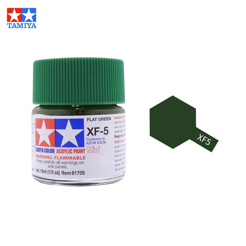 Tamiya Acrylic Paint XF Series – Water-Based Flat Colors XF-1 to XF-90 for Gunpla & Scale Model Kits