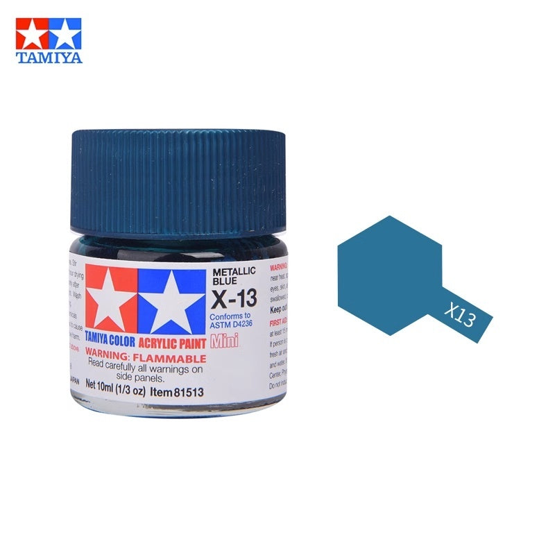 Tamiya Acrylic Paint X Series – Water-Based Gloss Colors X-1 to X-35 for Plastic Models, Gunpla