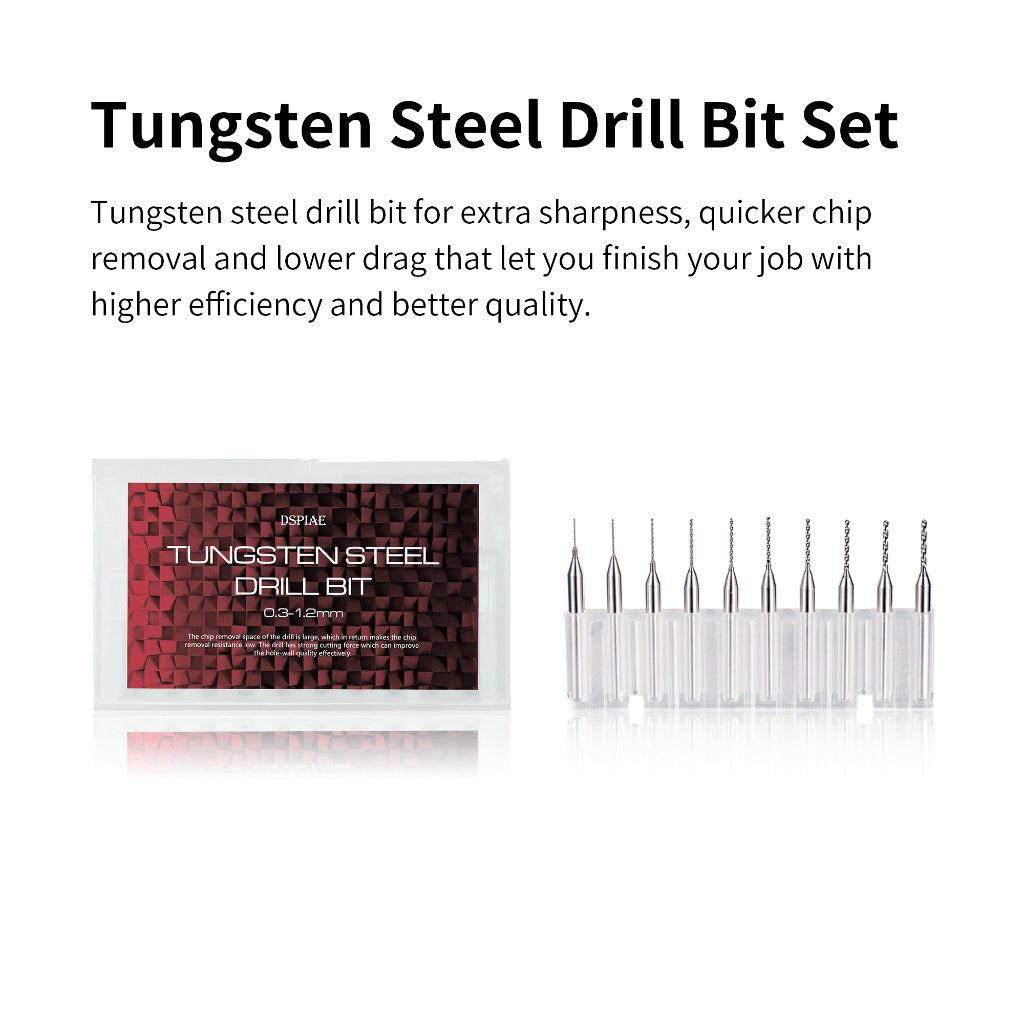 DSPIAE Hobby Pin Vise Drill Set for Gundam, Gunpla, Scale Model Building & Kit Customization AT-VHDS