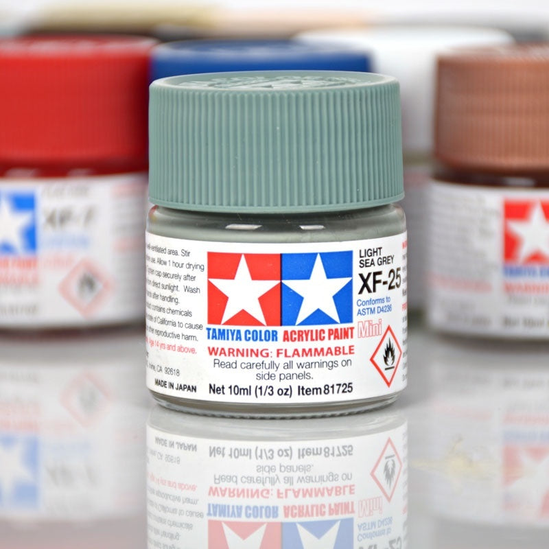 Tamiya Acrylic Paint XF Series – Water-Based Flat Colors XF-1 to XF-90 for Gunpla & Scale Model Kits