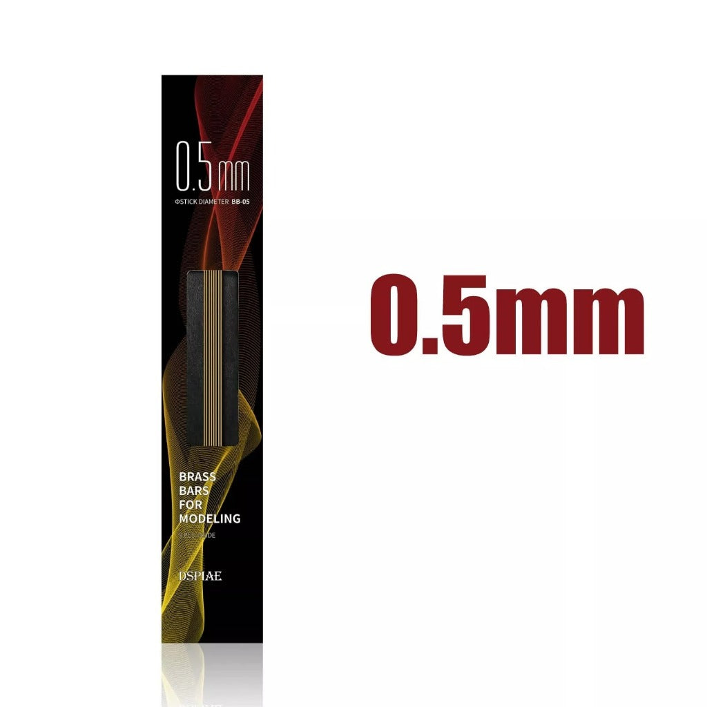 Brass Rods 0.2–3.0mm for Hobby Modification Parts for Gunpla Mecha Miniature Model Kit Doll Figurine