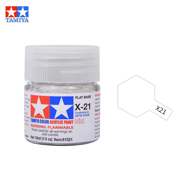Tamiya Acrylic Paint X Series – Water-Based Gloss Colors X-1 to X-35 for Plastic Models, Gunpla