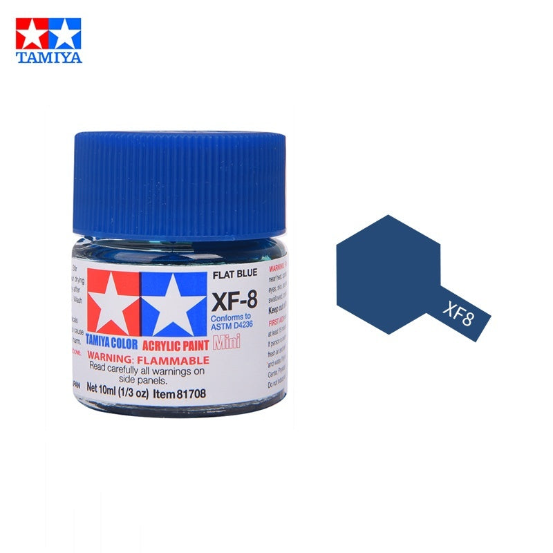 Tamiya Acrylic Paint XF Series – Water-Based Flat Colors XF-1 to XF-90 for Gunpla & Scale Model Kits