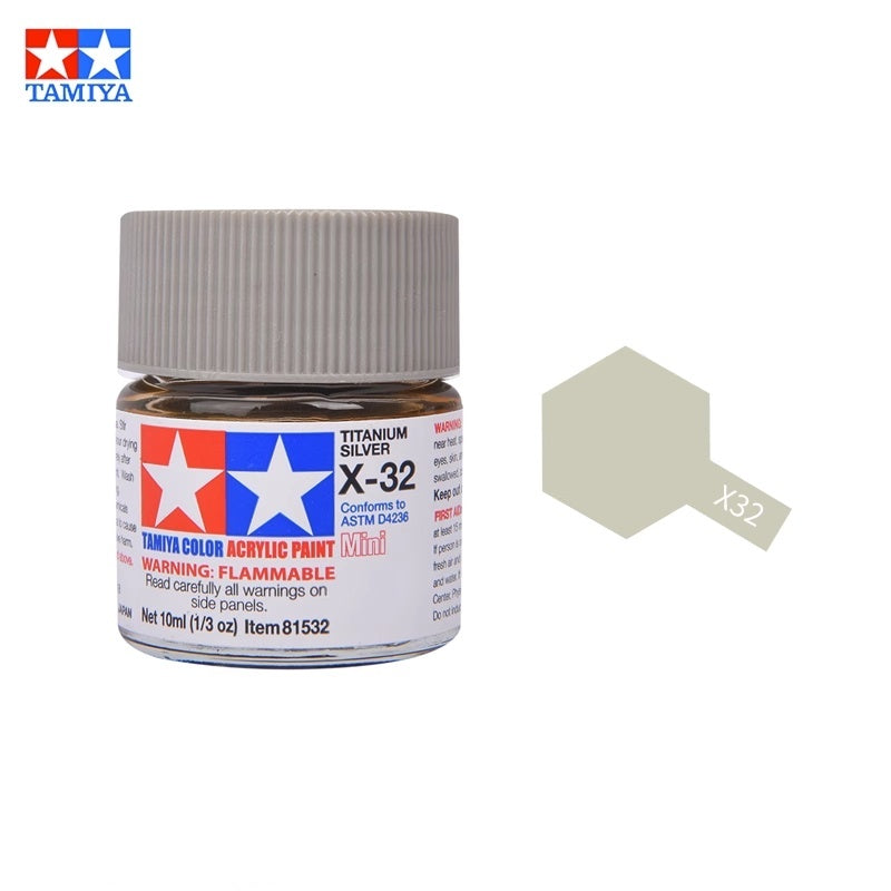 Tamiya Acrylic Paint X Series – Water-Based Gloss Colors X-1 to X-35 for Plastic Models, Gunpla