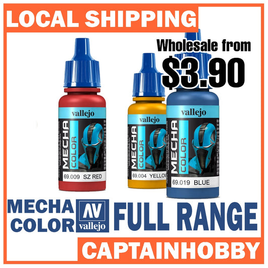 Vallejo Mecha Color 69.001–69.068 – Pre-Thinned Acrylic Airbrush Paint 17ml for Gunpla & Scale Model
