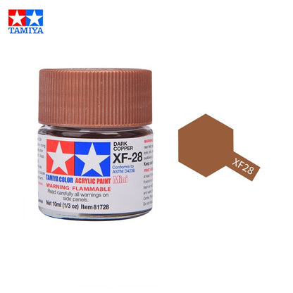 Tamiya Acrylic Paint XF Series – Water-Based Flat Colors XF-1 to XF-90 for Gunpla & Scale Model Kits