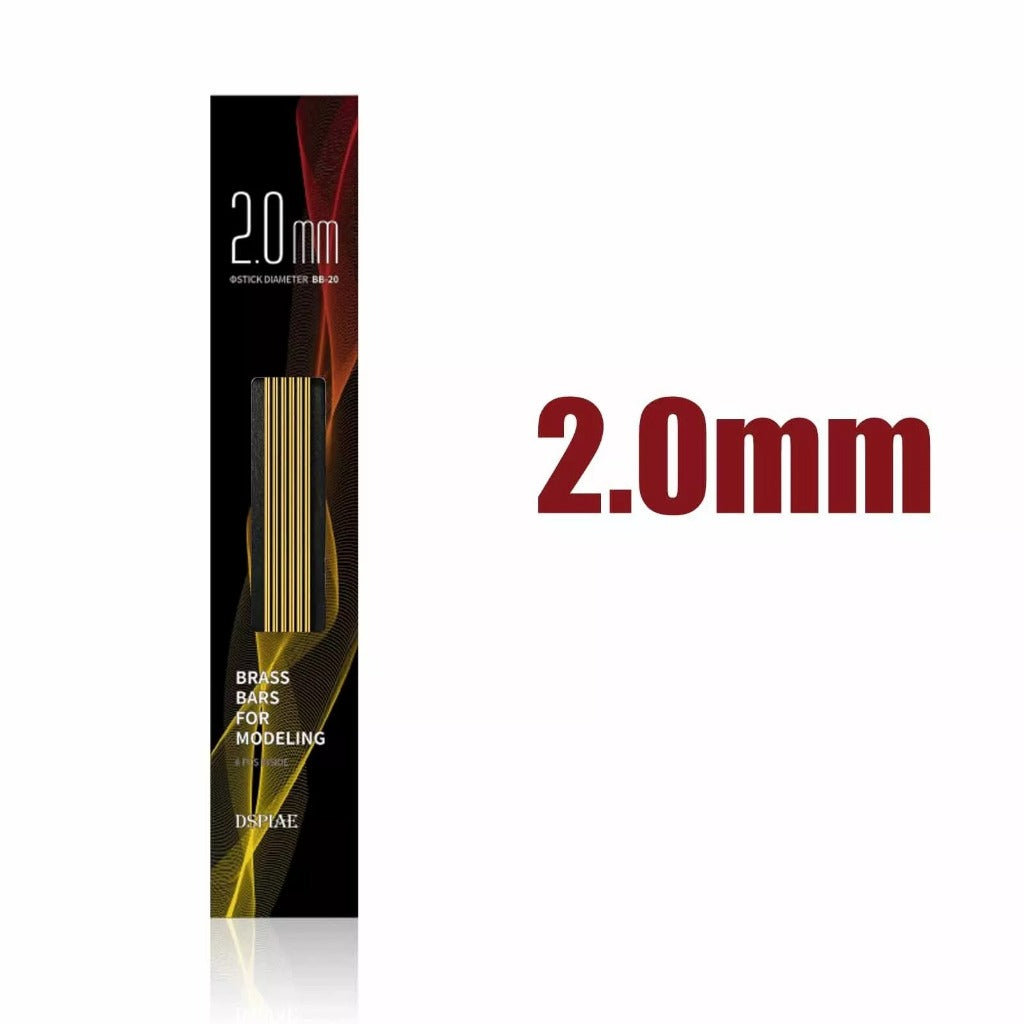 Brass Rods 0.2–3.0mm for Hobby Modification Parts for Gunpla Mecha Miniature Model Kit Doll Figurine