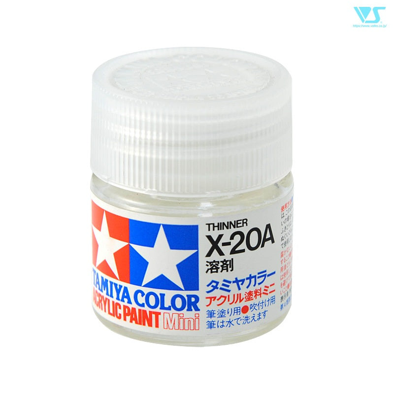 Tamiya X-20A Acrylic Thinner TA81040 – Water-Based Paint Thinner for X/XF Series Model Paints