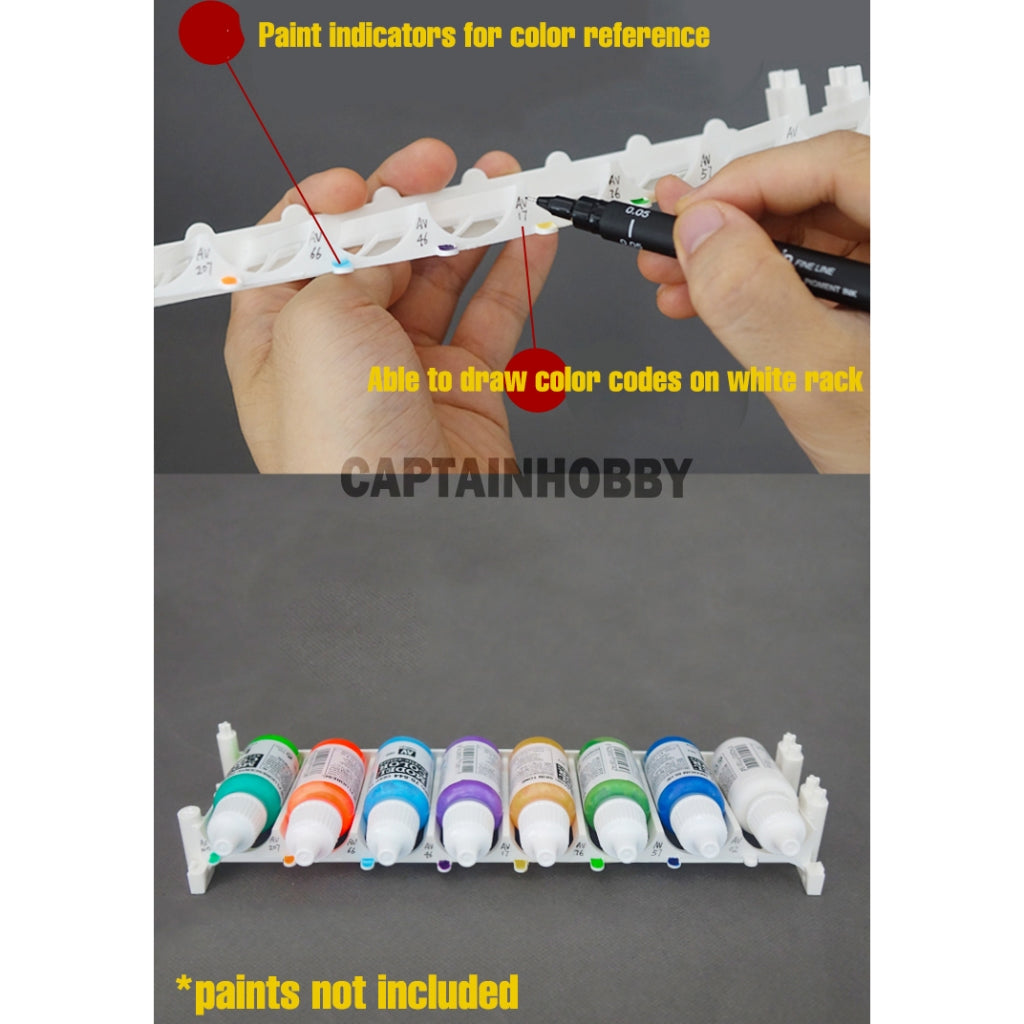 Stackable Desktop Paint Rack Paint Display Paint Stand Ink Holder Paint Organizer for Vallejo AK Mig AV Mecha
