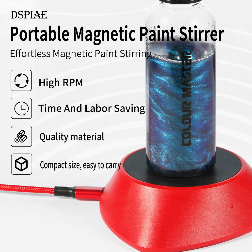 DSPIAE Magnetic Vortex Paint Mixer MS-01 LE for Mixing Tamiya Mr Hobby Vallejo hobby paints