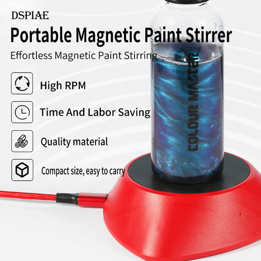 DSPIAE Magnetic Vortex Paint Mixer MS-01 LE for Mixing Tamiya Mr Hobby Vallejo hobby paints
