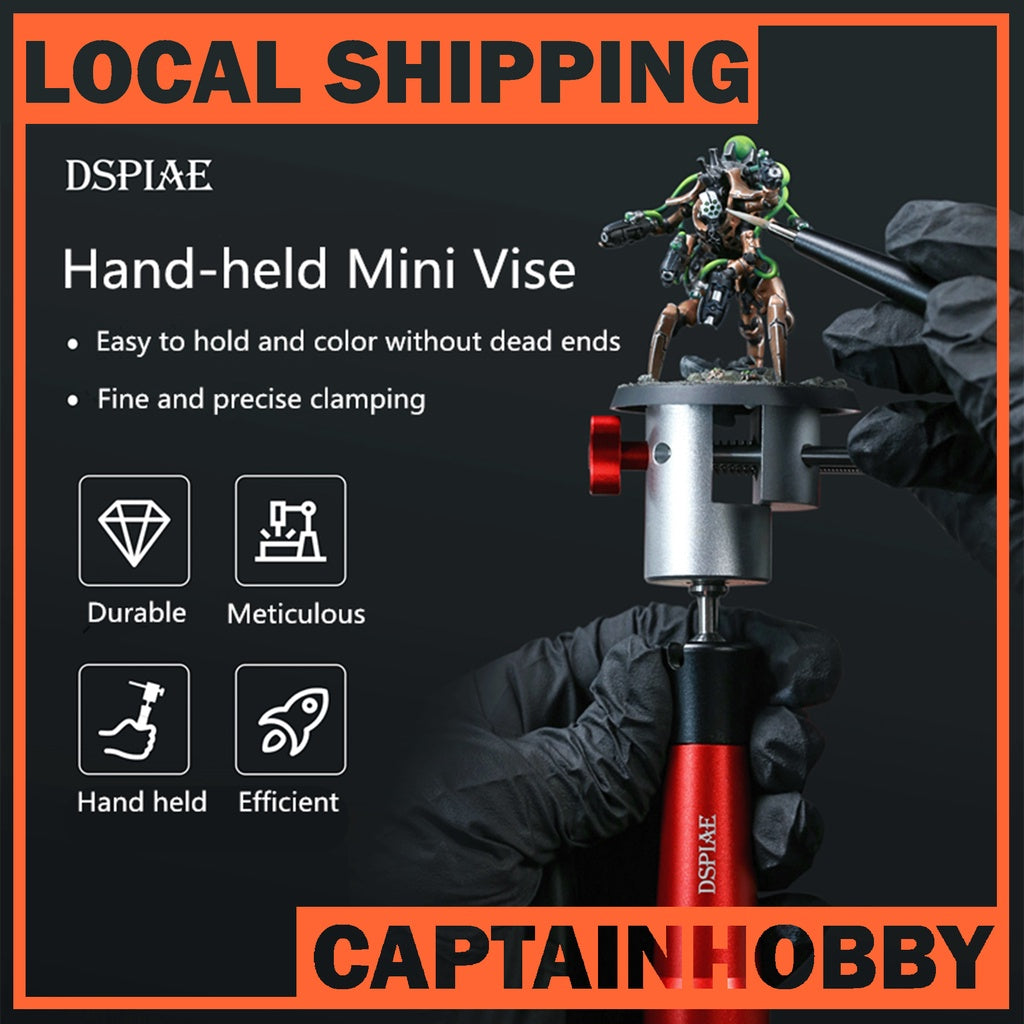 Aluminum Alloy Hand-held Mini Vise by DSPIAE for hand painting brushing desktop game miniture   DSP AT-HV