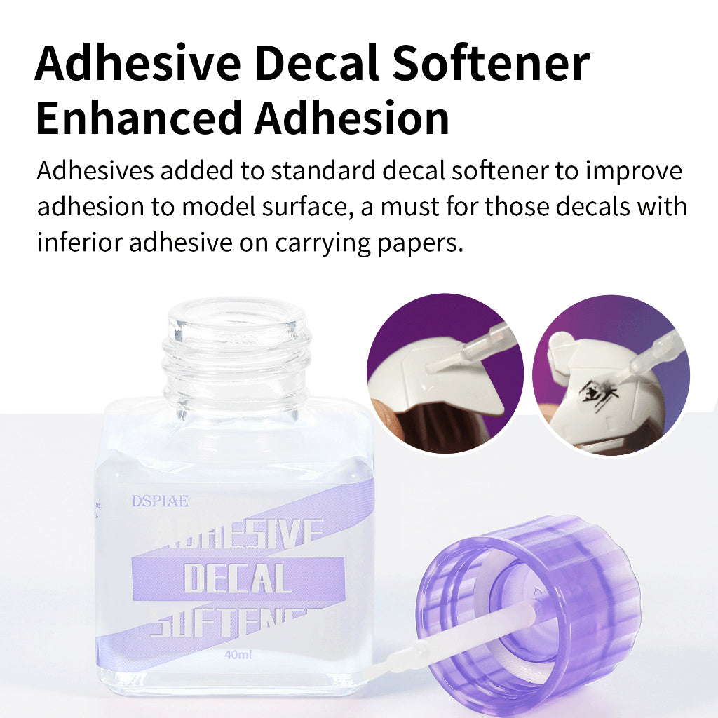 Decal Softer & Setter by Dspiae 40ml Bottle for Gundam Gunpla Scale Model Waterslide Decal Softer Setter DSP ETC-03/04