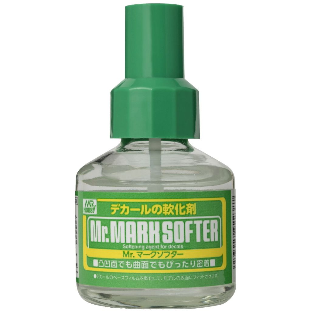 Mr. Mark Softer Setter Gunze Mr.Hobby 40ml Bottle for Gundam Gunpla Scale Model Waterslide Decal Softer Setter