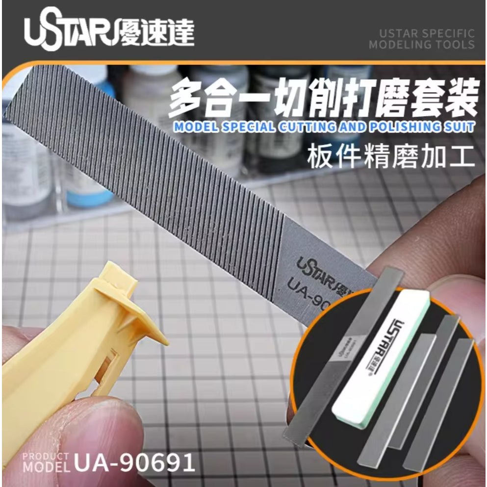 Polishing/ Grinding Metal Files Tool Set 5 Pcs for Ganpla/ Gundam and Scale Model Building