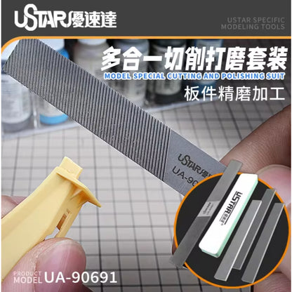Polishing/ Grinding Metal Files Tool Set 5 Pcs for Ganpla/ Gundam and Scale Model Building