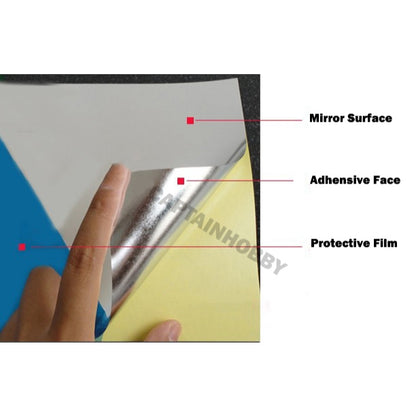 Flexible Mirror Sheets 10*15CM Two Sheets Reflective Mirror Self Adhesive