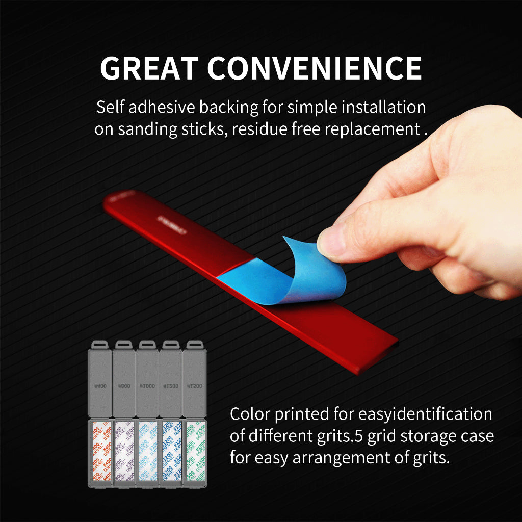Reusable Adhesive Sandpaper Kit by DSPIAE for Sanding Polishing Gundam tamiya scale model  figurine DSP-S01
