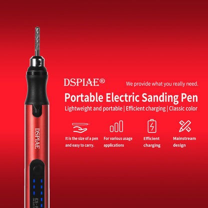 Wireless Electric Sanding/ Grinding Pen/ Paint Mixer by DSPIAE for Gundam Miniature Figurine ES-P