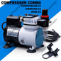 🇸🇬 Pro Airbrushing Compressor Kits Multiple Options with Air Tank & Mini for Gundam Gunpla Tamiya