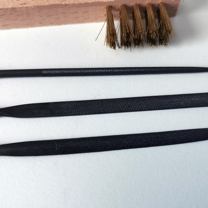 Model Tools Metal Files & Brush Set Manwah MW-2131 for Gunpla Gundam and Scale Model