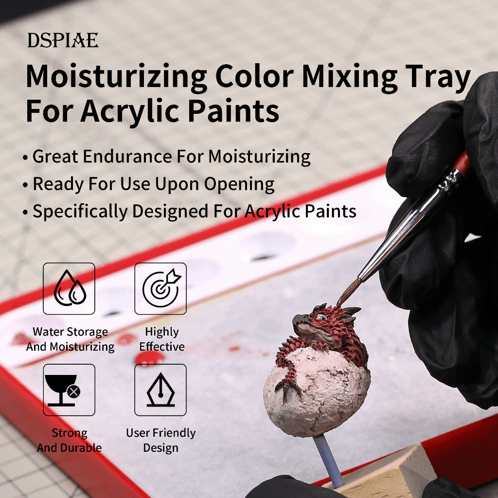 Premium Wet Palette/ Moisturizing Color Mixing Tray DSPIAE for Hand Brushing Painting/ decal Gundam MP-01 PRO