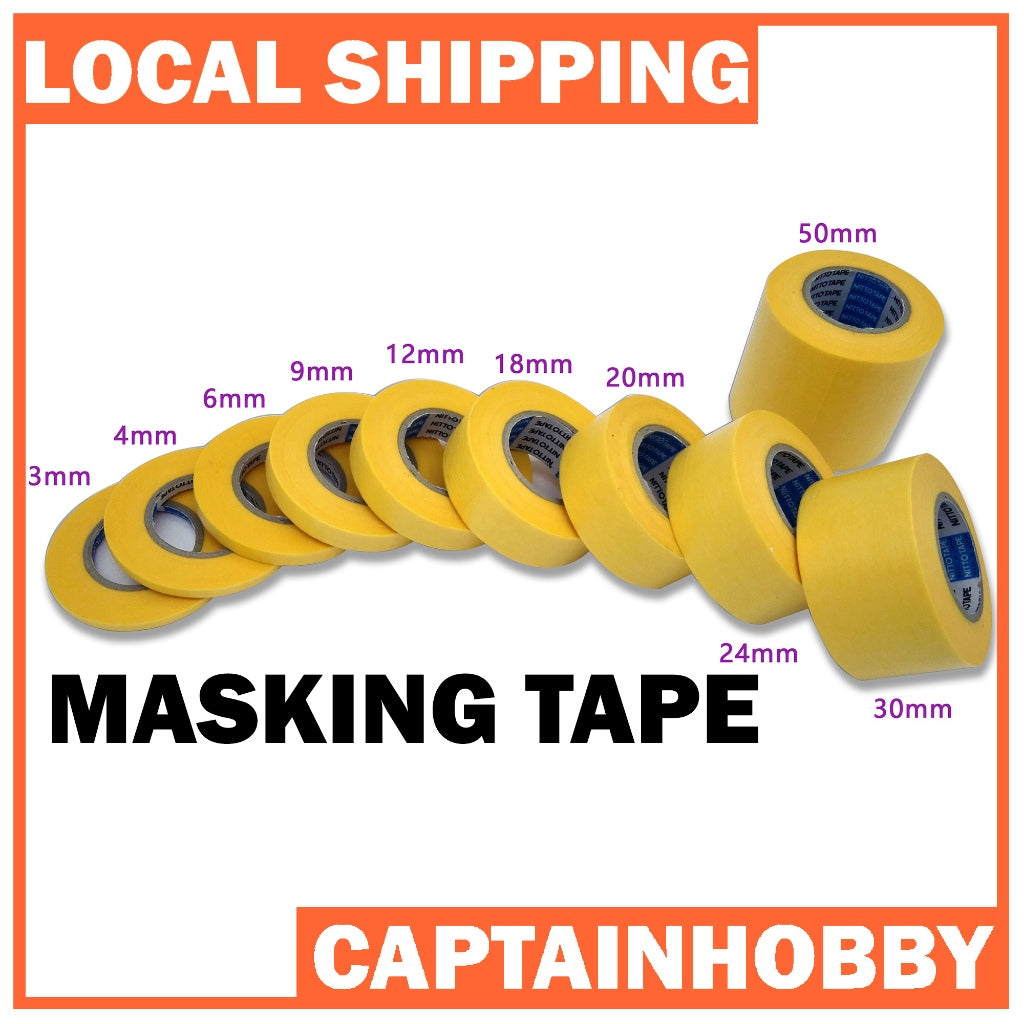 Masking Tape/ Curves by Manwah for Airbrushing Hand Brushing Painting Gundam Gunpla Tamiya Hobby Model  Diorama