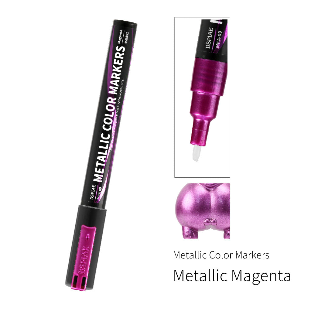 DSPIAE Super Metallic Marker MKA MKS Chrome Silver Gold Paint Pen for Gunpla Gundam Model Hobby DIY