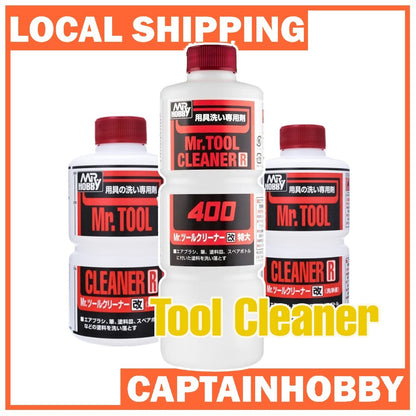 Mr. Tool Cleaner R by Mr. Hobby – 250ml / 400ml | Solvent for Airbrush, Paintbrush & Model Tools