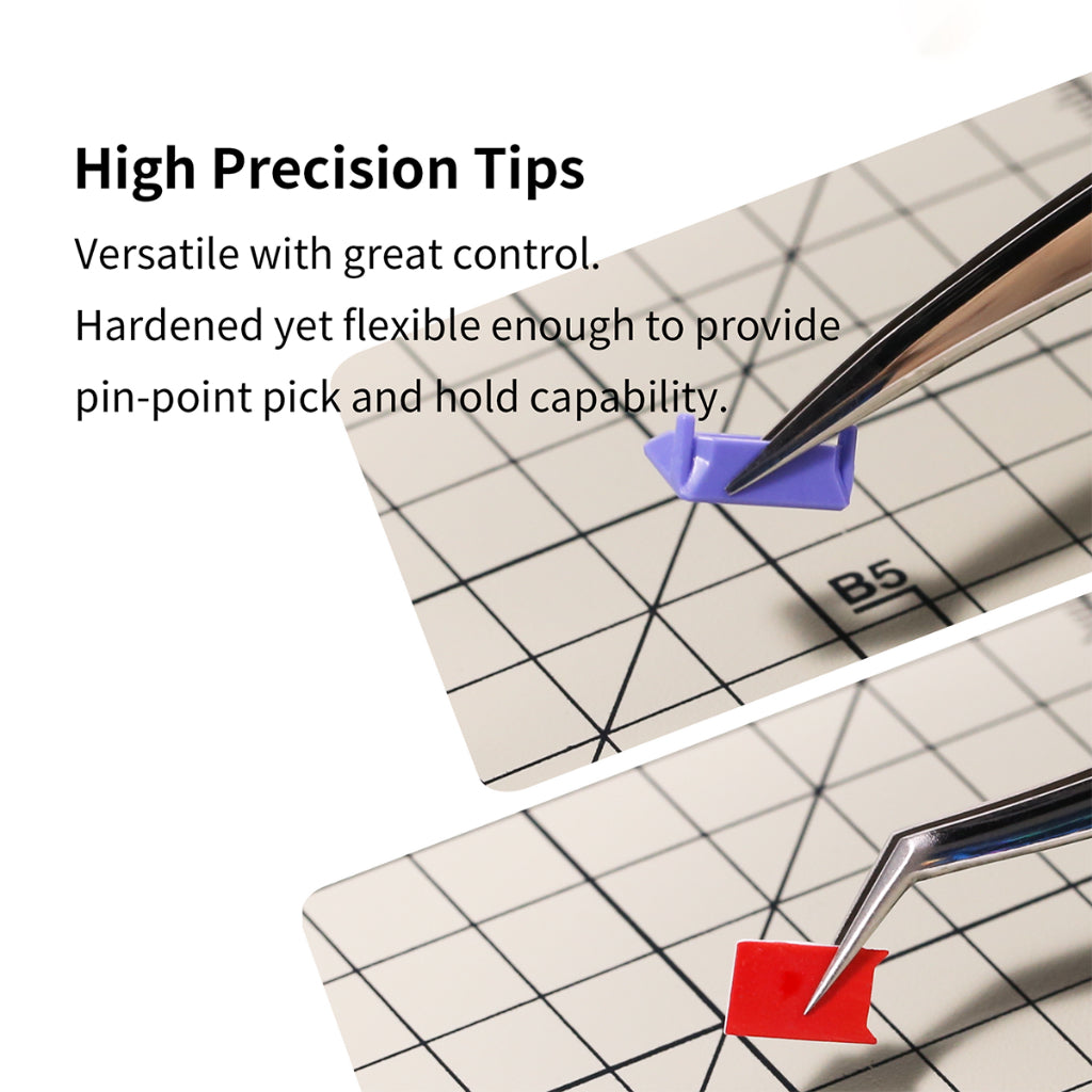 Hobby Precision Tweezers -Curved/ Flat/ Ultra Fine Types twizzer by DSPIAE for tamiya gundam scale model