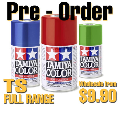 [Pre-order] Tamiya TS Color Spray Paint TS-1 to TS-102 –La