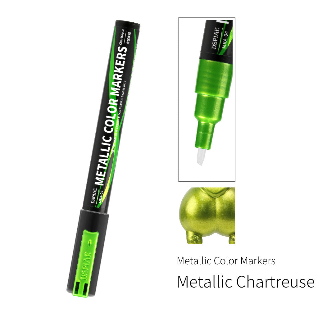 DSPIAE Super Metallic Marker MKA MKS Chrome Silver Gold Paint Pen for Gunpla Gundam Model Hobby DIY