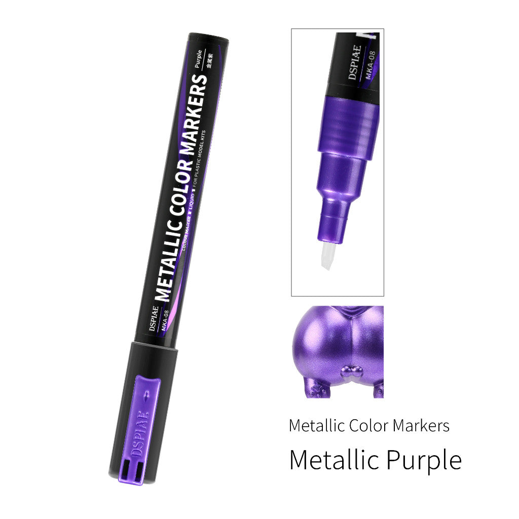 DSPIAE Super Metallic Marker MKA MKS Chrome Silver Gold Paint Pen for Gunpla Gundam Model Hobby DIY