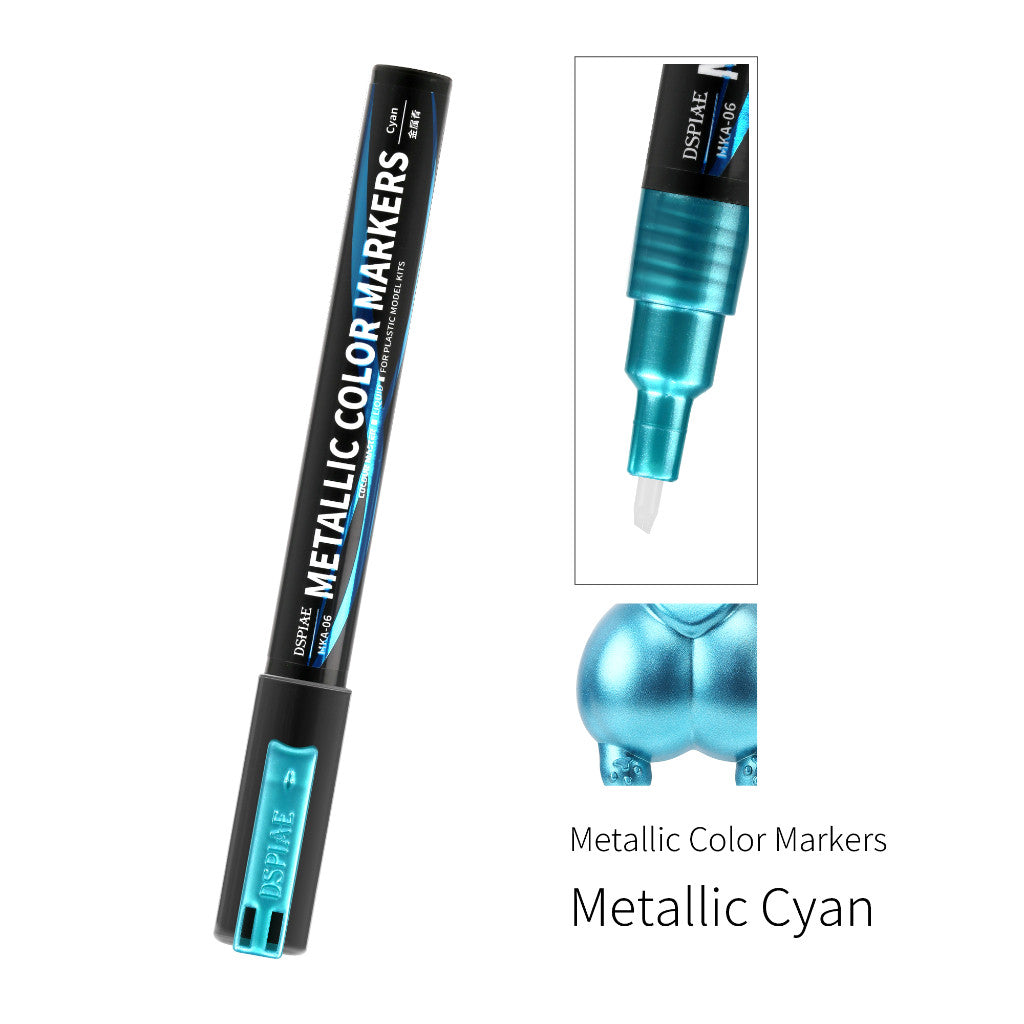 DSPIAE Super Metallic Marker MKA MKS Chrome Silver Gold Paint Pen for Gunpla Gundam Model Hobby DIY