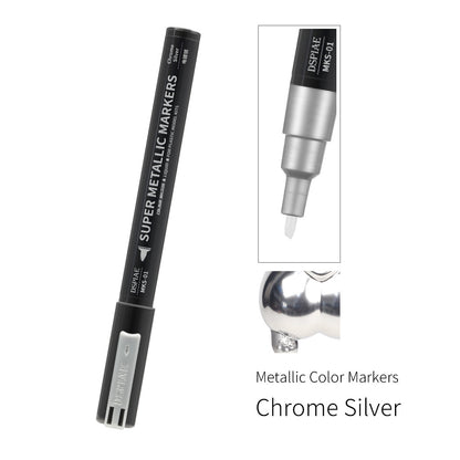 DSPIAE Super Metallic Marker MKA MKS Chrome Silver Gold Paint Pen for Gunpla Gundam Model Hobby DIY