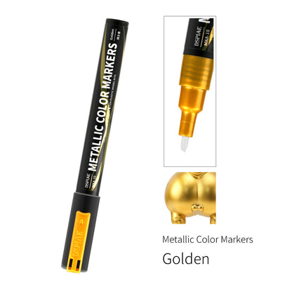 DSPIAE Super Metallic Marker MKA MKS Chrome Silver Gold Paint Pen for Gunpla Gundam Model Hobby DIY